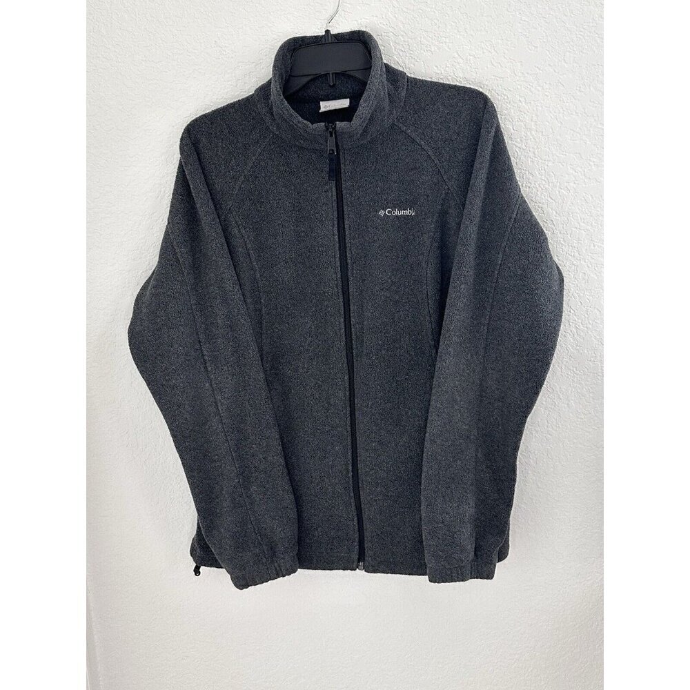 Columbia Sportswear Fleece Women's Size Large Grey Lightweight Full Zip Outdoors